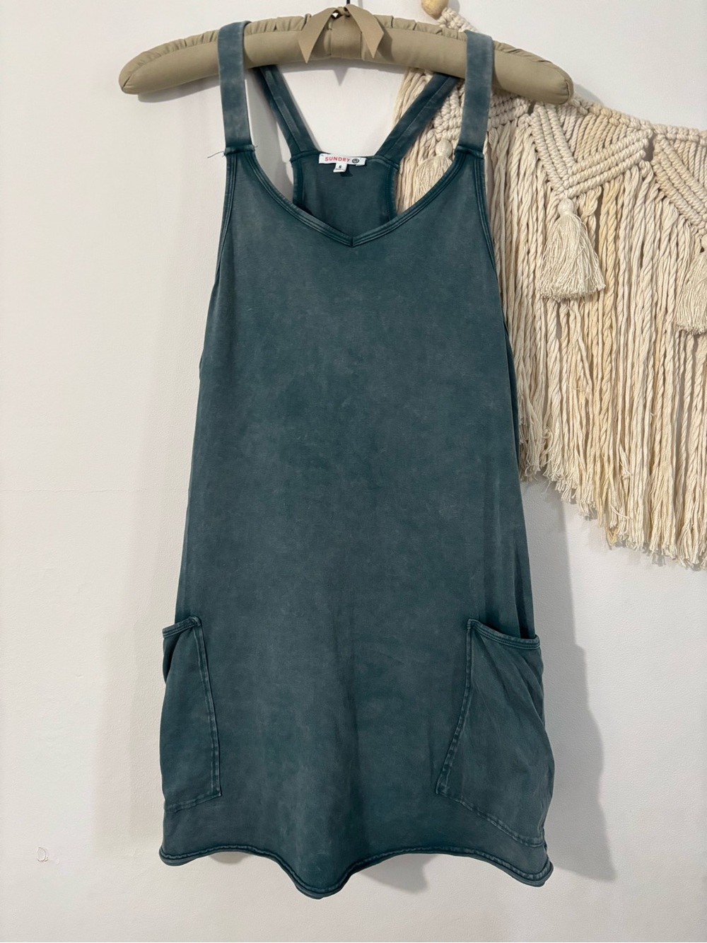 Sundry Teal Green Women’s One-Piece Romper Dress